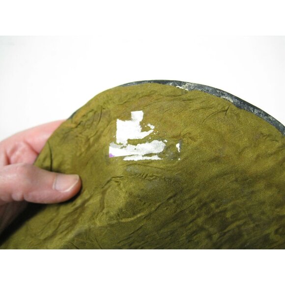 Vintage Asian Chinese Embroidered Silk Art Floral Panel Handmade Textile Round - Picture 5 of 6